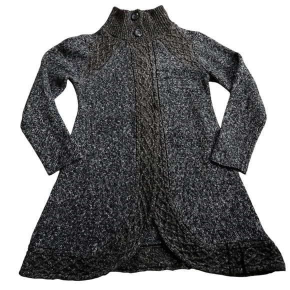 Prana Angelica Duster Cardigan Long Gray Knit sz XL - Picture 2 of 10